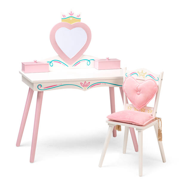 KidKraft Deluxe Kids Vanity Set with Mirror & Reviews Wayfair